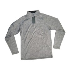 NWT UNRL Elite 1/4 Zip II Heather Gray Athletic Golf Performance Pullover Mens S