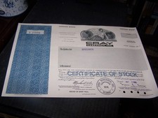 CRAY Research, Inc. Common Stock Certificate 17 Shares