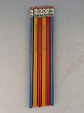 6 VINTAGE UNUSED HOPALONG CASSIDY PENCILS