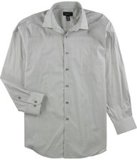 Alfani Mens Tech Shaded Cube Button Down Dress Shirt