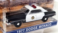 Greenlight 1/64 1977 Dodge Monaco Police Fall Guy Stuntman Diecast Model Car