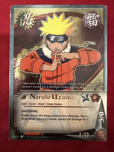 Naruto Uzumaki, Naruto CCG [IMPOSTER] 019 MP/HP, Unlimited