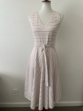 Tommy Hilfiger Dress Women 6 Seersucker Stripe Classic Americana Preppy Chic