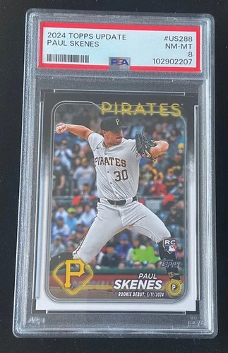2024 Topps Update # US288 Paul Skenes RC Rookie PSA 8 NM-MT