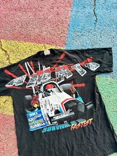 Vintage 90s Joe Amato Drag Racing Dragster NHRA Logo Athletic Graphic Shirt 2XL