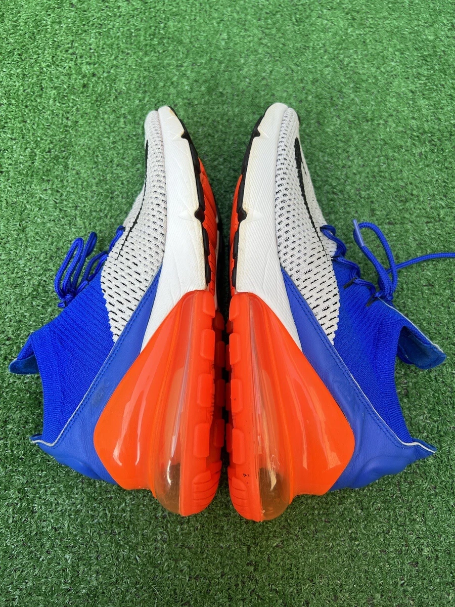 Nike air max 270 top flyknit work blue/white/brave blue/crimson/blue