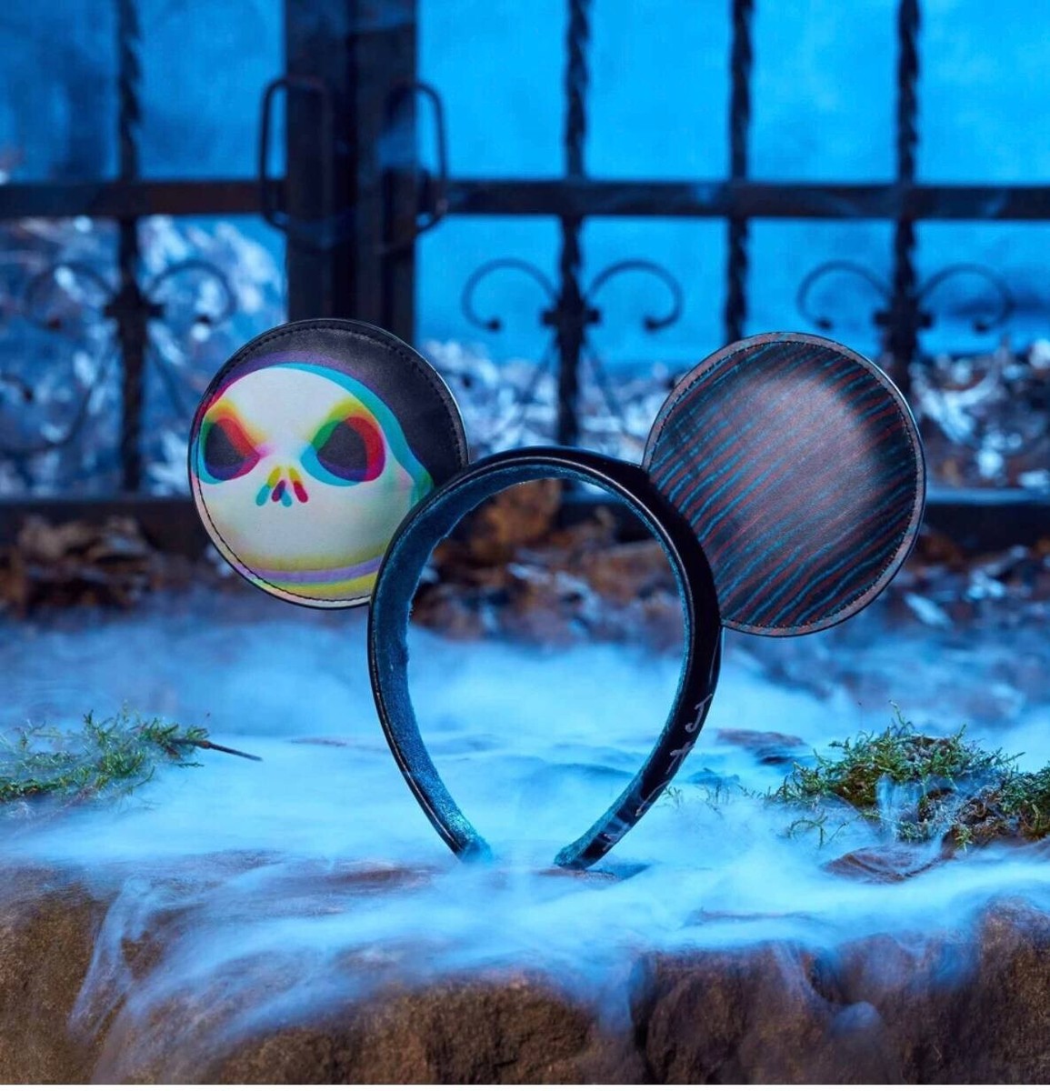Disney Nightmare Before Christmas Mickey Ears Headband Disney Parks Nightmare Before Christmas Jack & Sally Mickey  main image 3