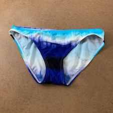 Relax By Tommy Bahama Womens Bikini Swim Bottom Blue Black Ombre Stretch XS New