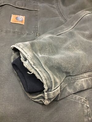 Carhartt C26 MOS Mens 2XL Tall Canvas Work Jacket Quilted Lined