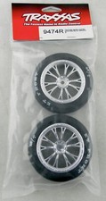 Traxxas 9474R Front Tires  Wheels, Glued Weld Chrome Wheels  Tires, Foam 2 
