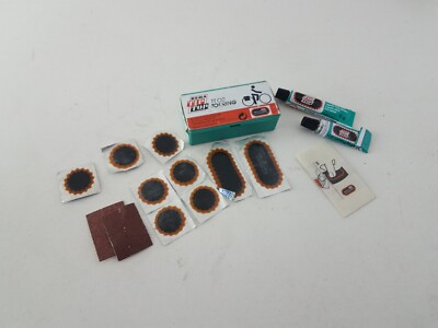 Vintage Rema TipTop TT 02 Touring Patch kit with patches Glue Tube Instructions