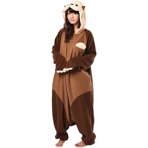 SAZAC Island fleece kigurumi giraffe for children 130cm