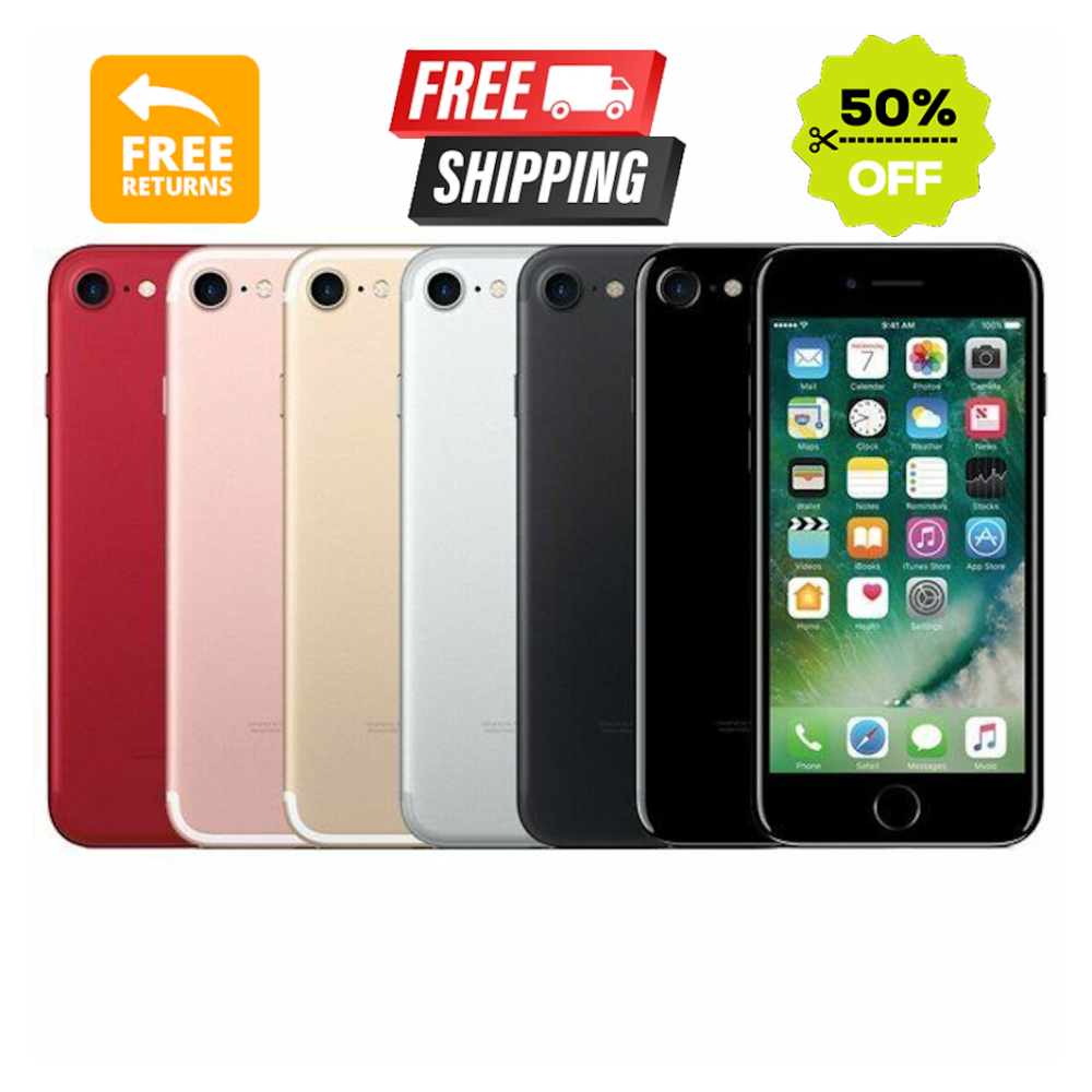 Apple iPhone 7 Jet Black/Gold/Silver -32GB 128GB- Unlocked Verizon