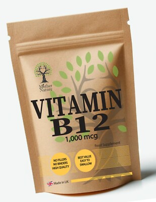 Vitamin B12 Kapseln 1000mcg hochfestes B12 Pulver beste vegane Nahrungsergänzungsmittel