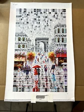 Soloman Hwang Arc de Triumph in Paris Giclee on Canvas