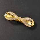 Women Bow Tie Crystal Rhinestone Hair Clip Barrette Hairpin Clips Ponytail Hair