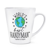 World's Best Handyman 341Ml Latte Becher Tasse Worlds Best Favorit Scherz Lustig