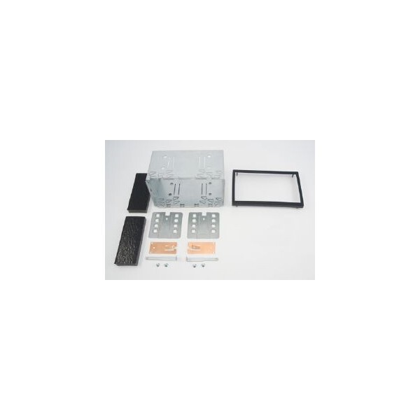 Kit 2 DIN Citroën C2 2002-2009 façade autoradio noir avec cage métallique