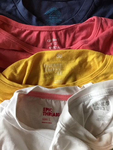 Girls T-shirts Size Medium Large 10-12 Carter's SO Lands End Epic Lot of 5 - Picture 12 of 12