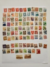 Japan Stamps lot of 99 Rear Vintage Japanese Old Stamps Collection