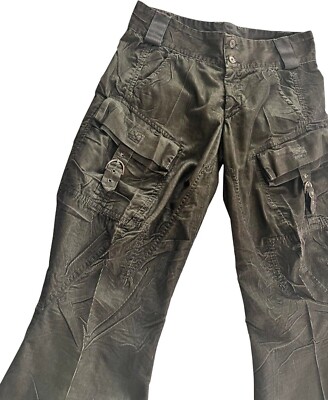einzigartige Samthose M und F Girbaud Campbell High Moyuru Rundholz Studio B3