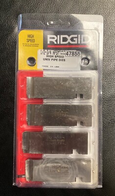 ridgid 1/2 -3/4'' high speed universal  pipe dies 47855