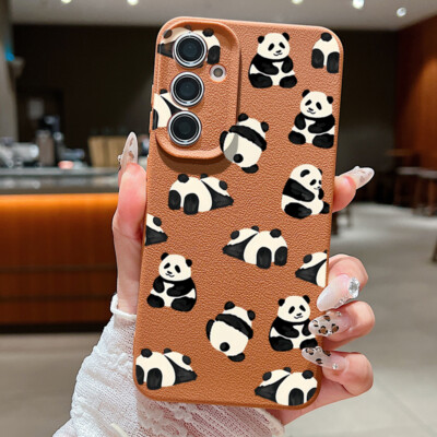 Handyhülle Für Samsung S26 S25 S24 FE S23 Ultra S22 A57 A16 Panda Silikon Schutz