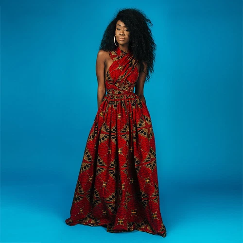 Afrikanische Dashiki Damen-Maxikleider - Bild 10 von 15