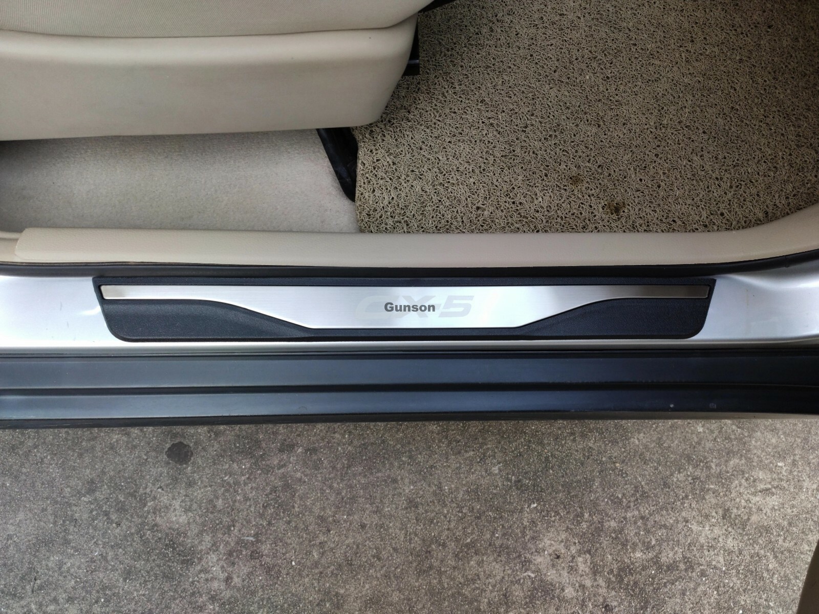 For Mazda CX5 Accessories Car Door Sill Cover Scuff Plate Protectors