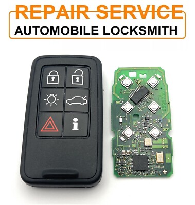 Volvo V40 V60 V70 S60 S80 XC70 XC60 2007 - 2016 6 Tasten Schlüsselanhänger Gehäuse Reparatur Reparatur Reparatur