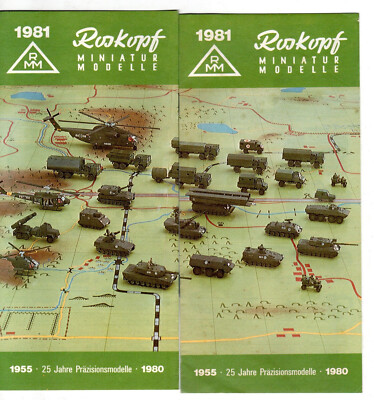 Roskopf Miniatur Modelle 1981 Prospekt Katalog 1:87 H0 25 Jahre Präzisionsmodell