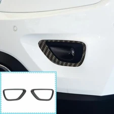 Front Fog Light Lamp Cover Trim Carbon Fiber For Jeep Grand Cherokee 2014-2016