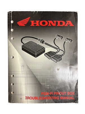 2004 Honda PGM-FI Pinout Box Troubleshooting Manual 61POB00-AH