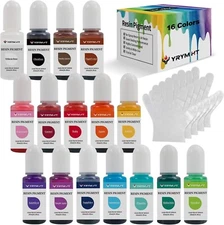 YRYM HT Epoxy Resin Pigment 16 Colors Epoxy Resin Color Pigment For Resin Colori