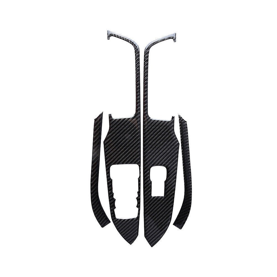 Carbon Fiber Interior Window Switch Cover Trim for Ford Mustang 2015