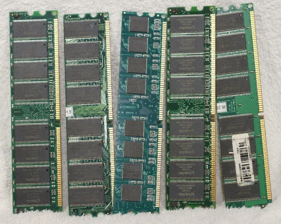 5x 1GB DDR-400, 5GB, PC3200 Non-ECC Desktop PC (DIMM) Memory RAM 184-pin, Exc+ - Image 2 of 4