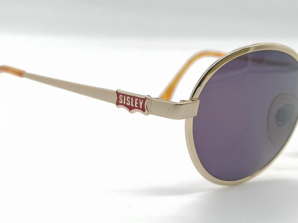 Auténticas gafas de sol ovaladas vintage Sisley 217 4XO unisex gafas de stock años 90 Foto 3 de 4
