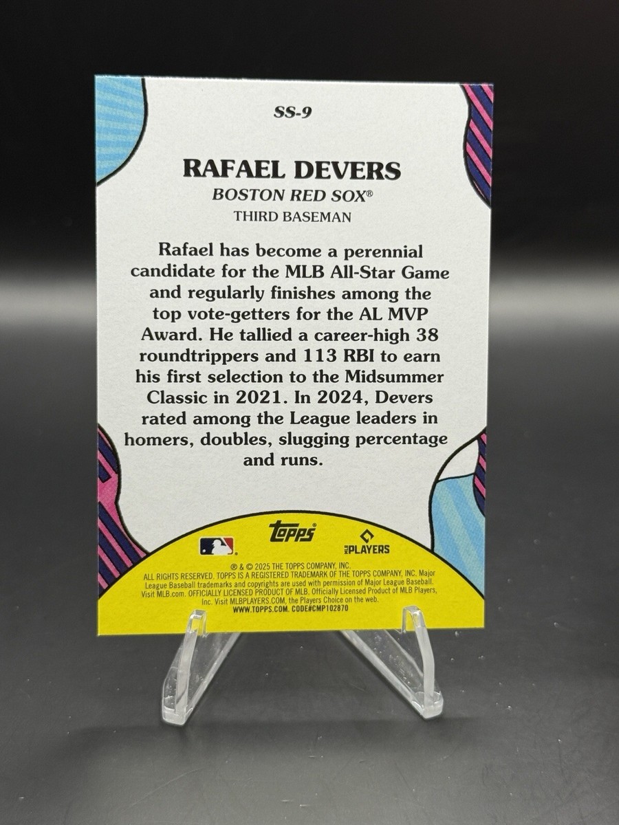 2025 Topps Series 2 Summer Superstars SS-9 Rafael Devers – Boston