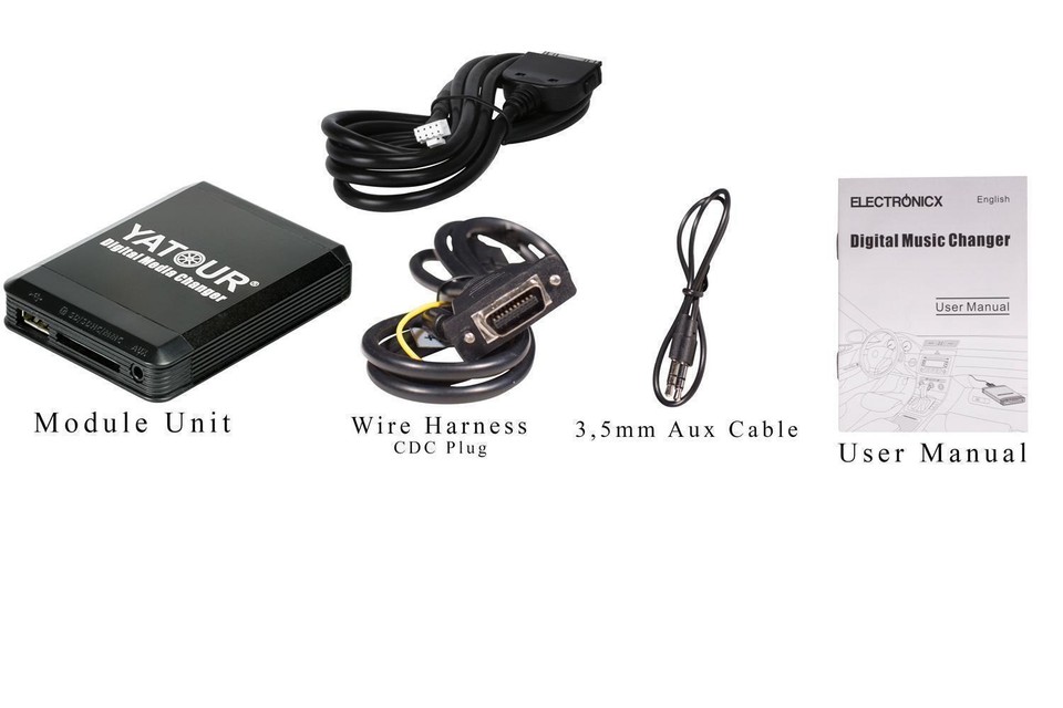 USB SD IPHONE Ipod IPAD Aux MP3 Adaptador + Bluetooth Manos Libres para