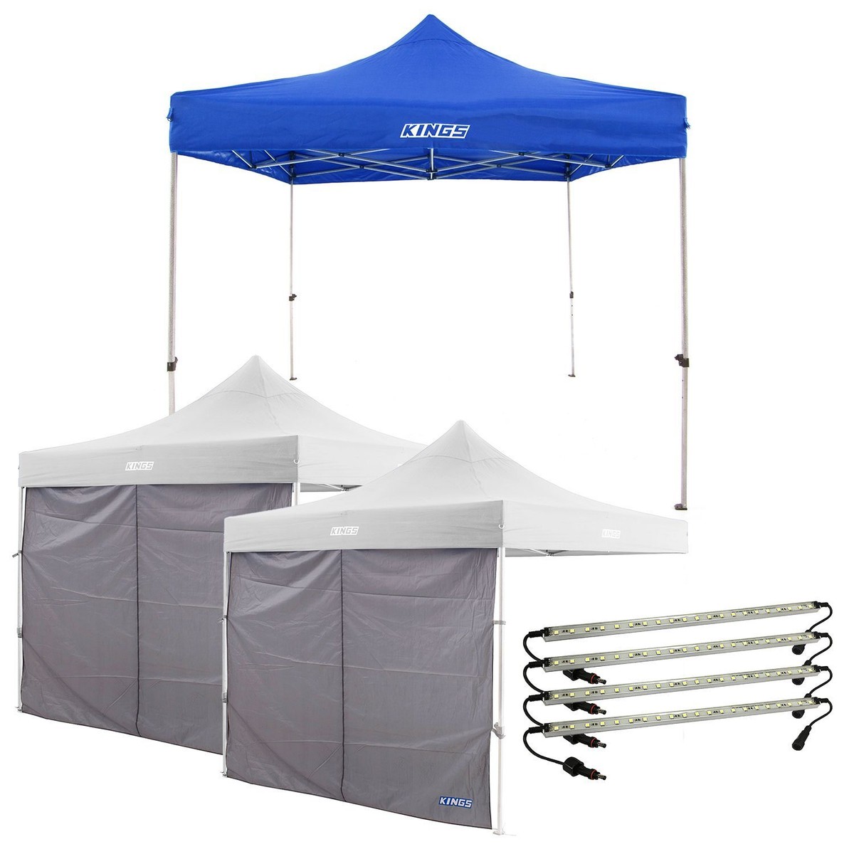 Adventure Kings Gazebo 3x3m 2x Gazebo Side Wall Illuminator
