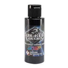  Createx Wicked Colors W002 Black 2oz. water-based universal airbrush paint 