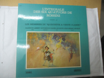 LP 33 T 2 LP Das Integral der sechs Quartette von Rossini Blasquintett Classic