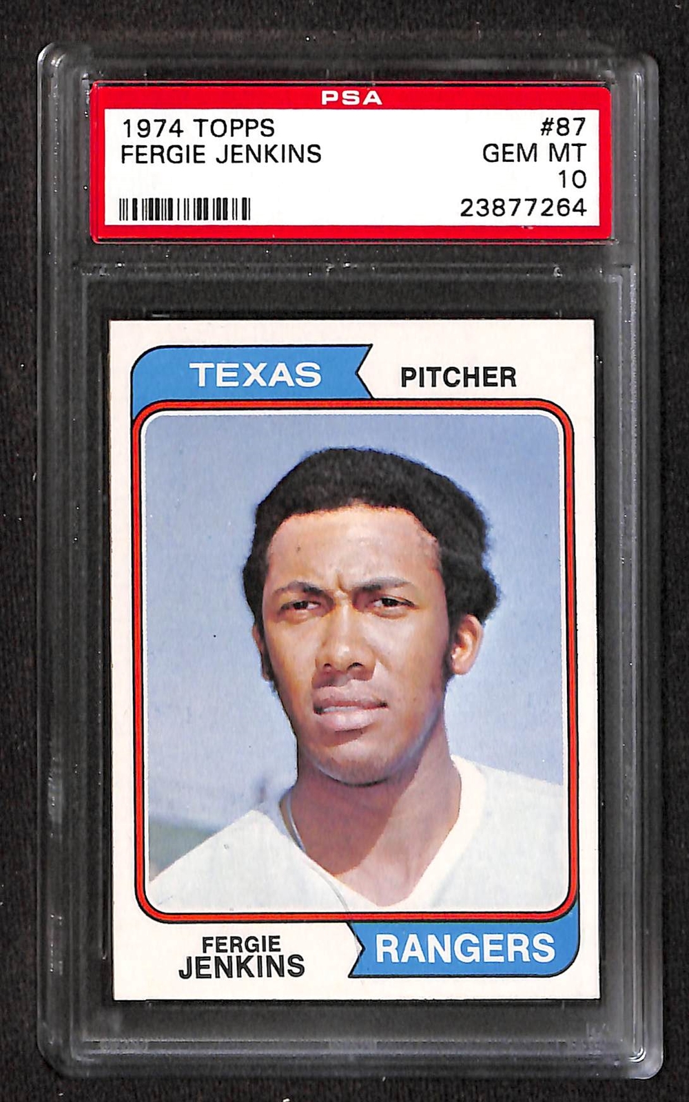 1974 Topps #87 FERGIE JENKINS PSA 10 GEM-MT 23877264