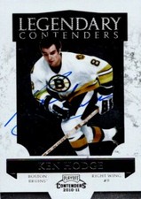 Ken Hodge autographed Hockey Card (Bruins) 2011 Panini Legendary Contenders #7