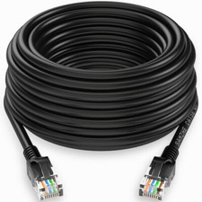 100FT Cat5E PoE HD IP Camera NVR Network Ethernet Cable Outdoor/Indoor RJ45 Cord