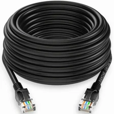 100FT Cat5E PoE HD IP Camera NVR Network Ethernet Cable Outdoor/Indoor RJ45 Cord