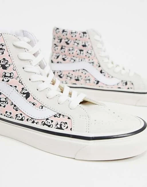 Stivali Vans Pink Panda Hi Top UK 10.5 taglia molto rari ottime condizioni