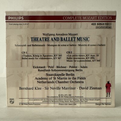 クラシック Mozart: Theatre and Ballet Music Theatre & Ballet Music / Mozart Edition 25 New Sealed 2 CDs | eBay