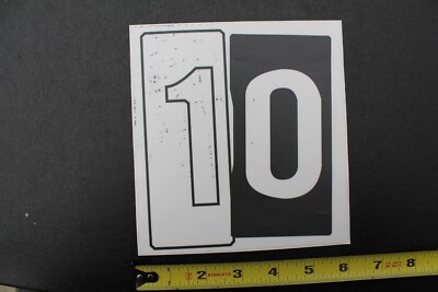 Ten Surfboards Punk Rock Ska 90's Black White Block V32B Vintage Surfing STICKER