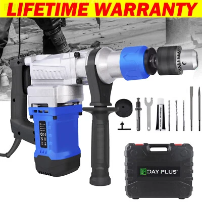 3000W Electric Rotary Jackhammer SDS PLUS Drill Demolition Jack Hammer Concrete